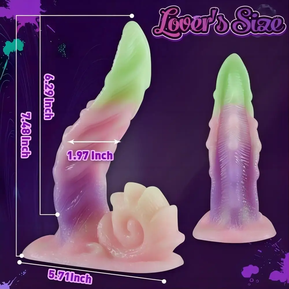 Luminous Dildos Huge Dragon Penis Silicone Glowing Monster Dick Butt Plug Female Masturbator Sex Toy for Women Anal Toys