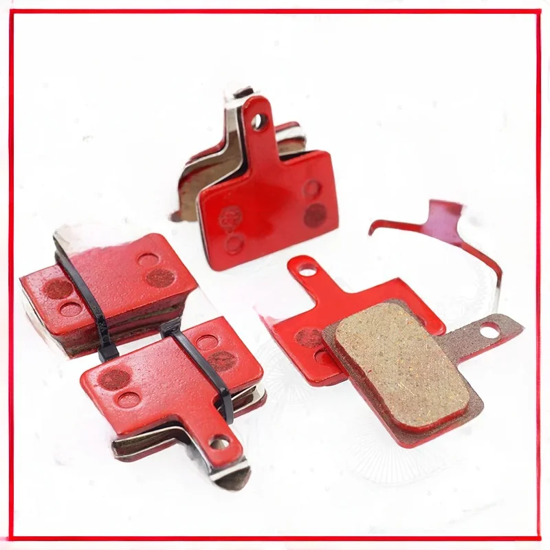 AliExpress COOMA SPORT Bicycle Brake Pads For SHIMANO B01S M285 M375 M395 M486 M485 M475 M416 M446 M515 M445 M525 Caliper, 4 Pairs Red-Resin