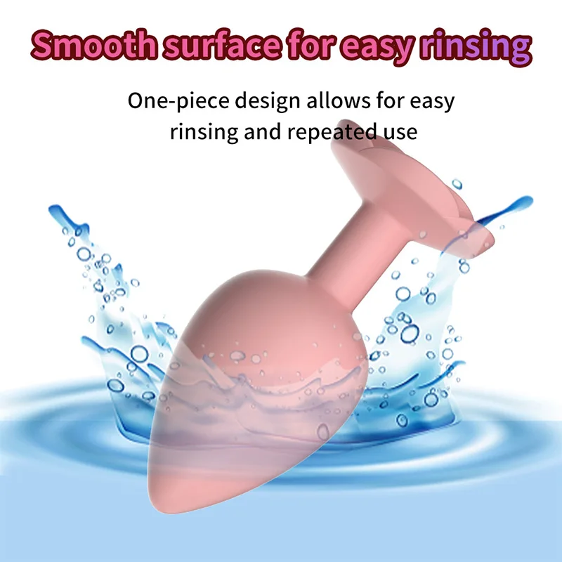 3 Sizes Rose Shape Anal Plug Sex Toys for Women Soft Silicone Butt Plug Erotic Massager Stimulator Dildo Anal Toys for Couples