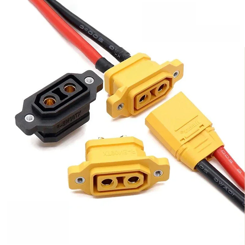 Connecteur de charge de batterie au Lithium 30A XT90NE, fil fixe, tête femelle, Type soudé, plaqué or, Terminal XT90 mâle, nouvelle prise d'énergie
