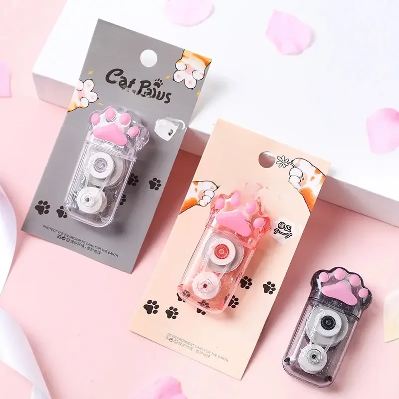 Bande correctrice créative et mignonne griffe de chat, grande capacité de 18M, fournitures Kawaii pour étudiants