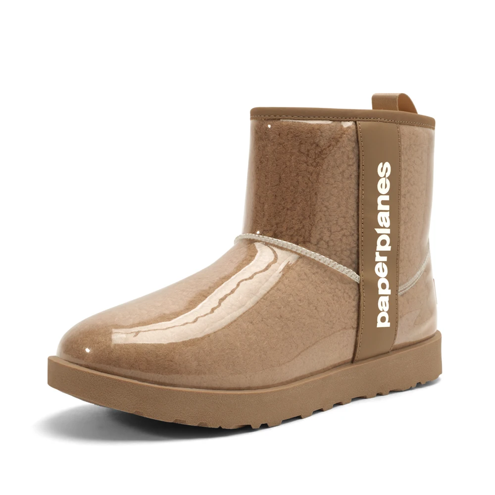PaperPlain الأحذية الفراء المتوسطة للنساء ، الشتاء ، الباردة ، PP1563 #5