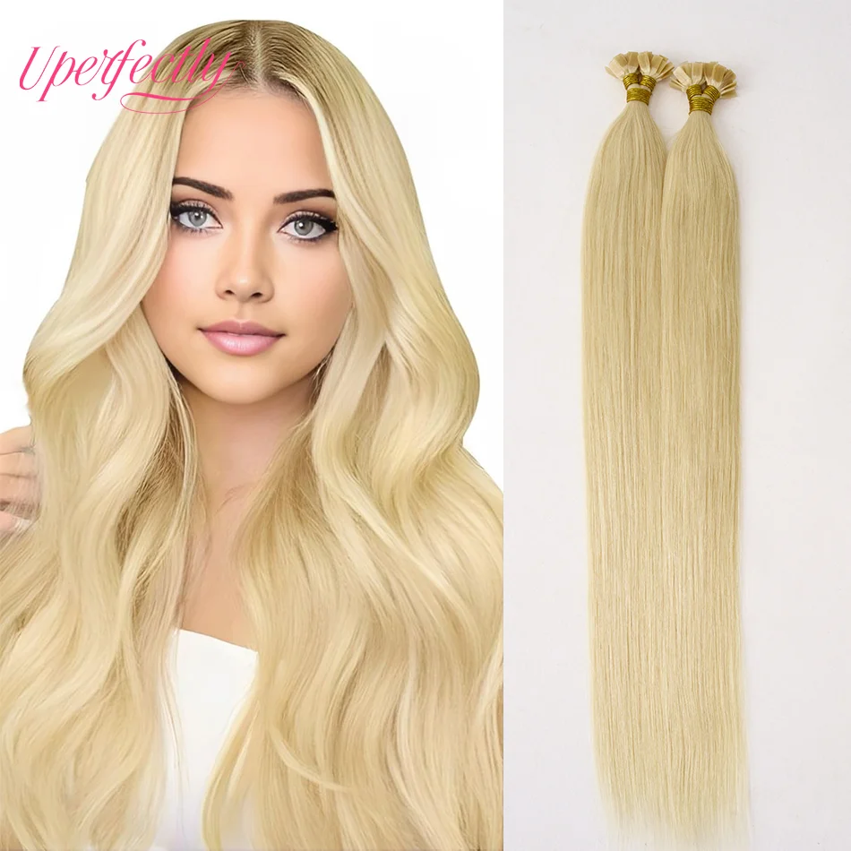 

36 цветов, человеческие волосы с плоским кончиком, европейские 16-22 дюйма, 50 прядей/компл., наращивание человеческих волос Remy, натуральная обрезка кончиков волос