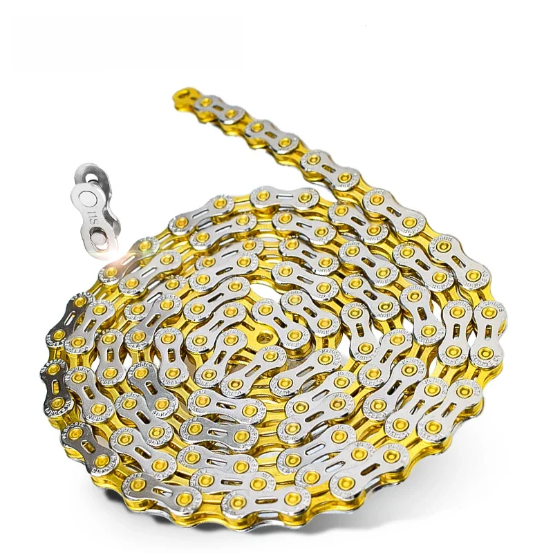 AliExpress VG Sports 8 9 10 11 12 Speed Velocidade Bicycle Chain 8s 9s 10s 11s 12s EL Half Hollow MTB Mountain Road Bike Chains Bike Parts