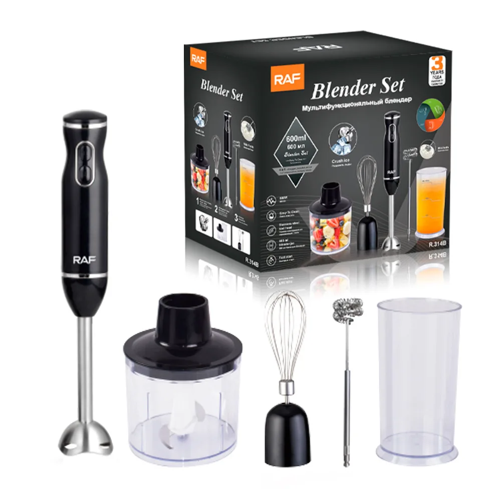 Electric Hand Held Stick Blender 5-in-1 Multi-Purpose Immersion Hand Blender,Stainless Steel Blades,Home & Kitchen,800W