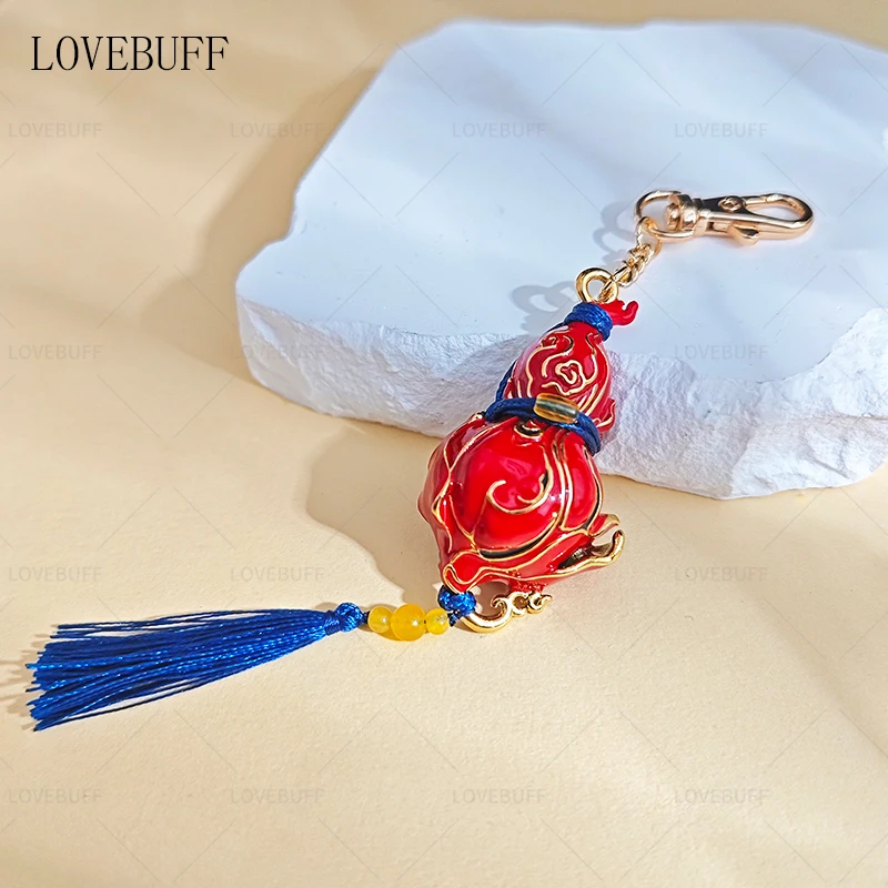 

LOVEBUFF Черный миф: Wukong Trailblazer's Scarlet Gourd в стиле суцільной медной подвески-брелок для сумки-подвески