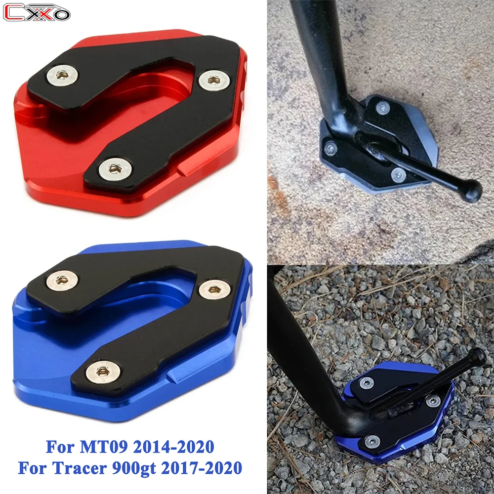 

For YAMAHA TRACER 900 gt Tracer 900gt MT09 mt 09 2014-2017 2018 2019 2020 CNC Motorcycle Kickstand Plate Pad Side Stand Enlarger