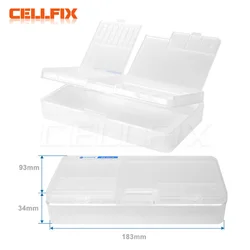 2 unids/lote SUNSHINE SS-001A caja de almacenamiento multifuncional para placa base de teléfono móvil piezas IC herramientas de reparación contenedor colector