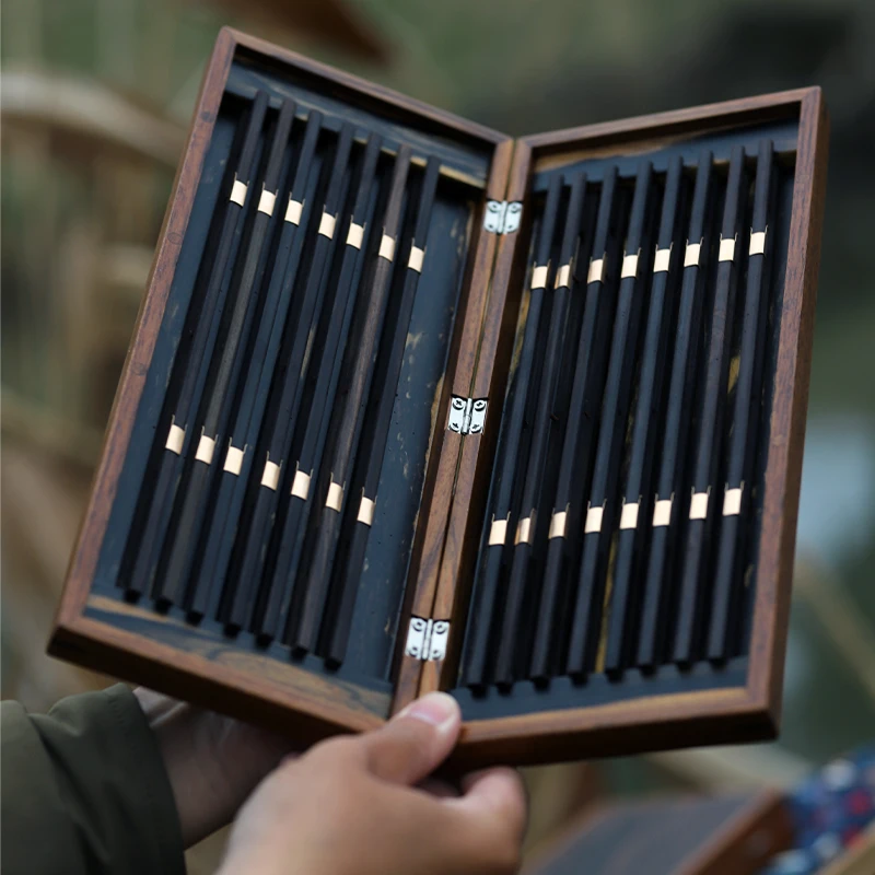 LINNHUE Fishing Tackle Box Wooden Japanese-Style Fish Float Fishing Line Accessories Storage Case Fish Equipment Box