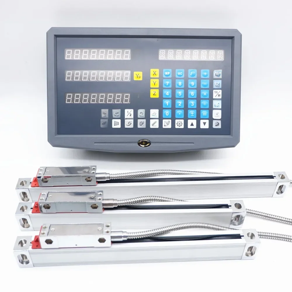 DRO-tokarka cyfrowa, kompletny SNS-3V, zestaw do odczytu, odczyt, 0-220mm, liniowy, AC110V/1000 V, 3 sztuki — zdjęcie 2