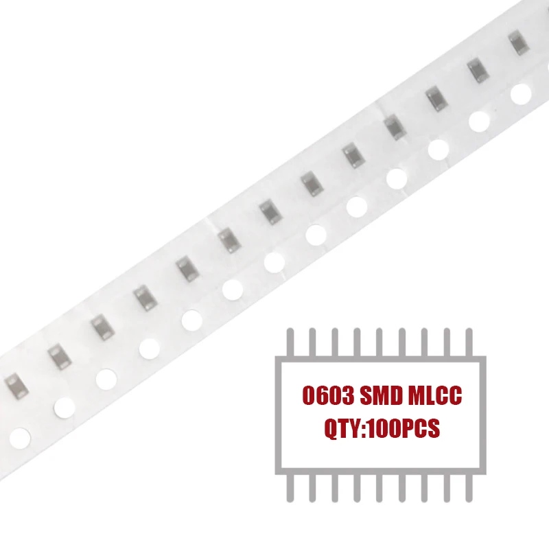 MY GROUP 100PCS 0603 X7R SMD 10V 10uF MLCC Ceramic Capacitor in Stock