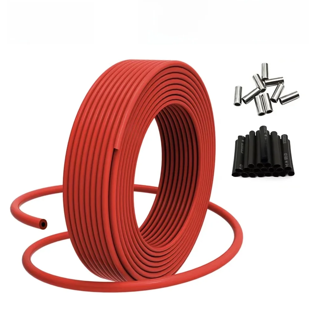 50M 100M 200M Kabel podłogowy na podczerwień 12K 33ohm/m Elektryczny drut grzejny z włókna węglowego Cewka 3,0 mm Drut światłowodowy Podłoga Hotline Pogrubienie — zdjęcie 2