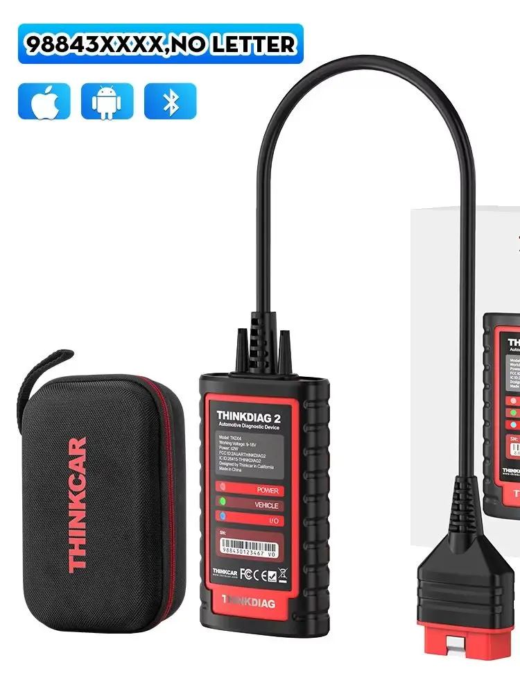 Thinkcar ThinkDiag 2 Ediag Plus ALL Car Canfd Protocol, wszystkie usługi resetowania, 1 rok bezpłatnego narzędzia diagnostycznego OBD2, test aktywny, kodowanie ECU. — 2