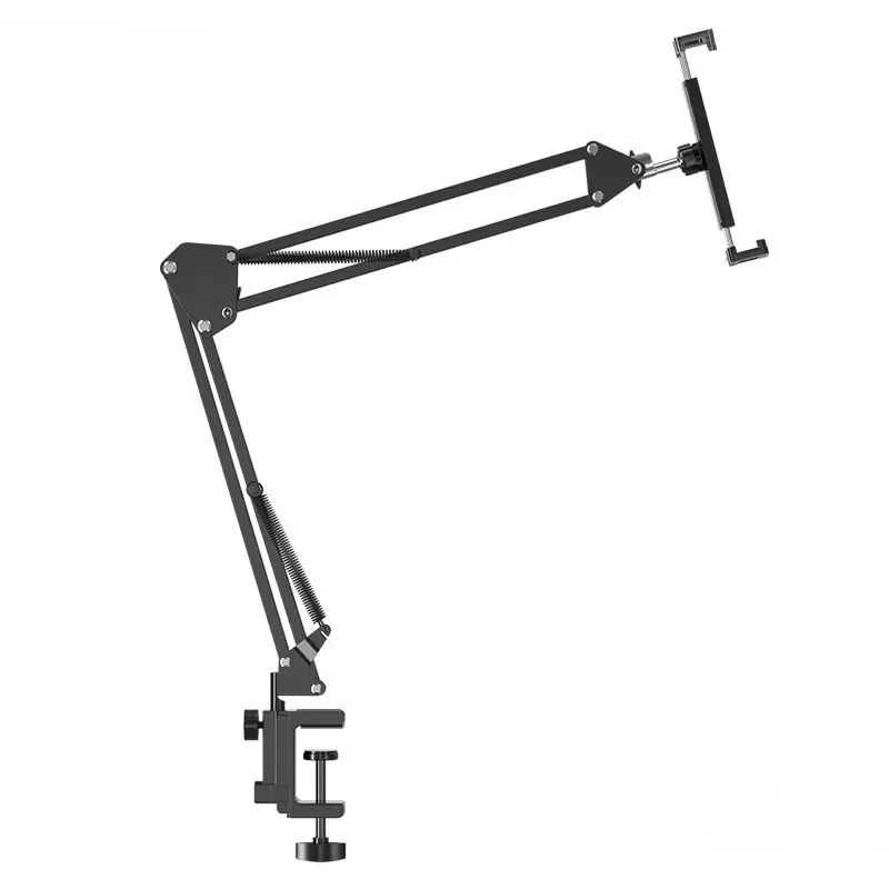 Xb32 Metal Desktop Stand 360 °   Long-Arm Tablet Clamp 10kg Load Capacity Bedside Desktop Lazy Stand Suitable for iPad 4.6~ 12.9inch and Mobile Phones