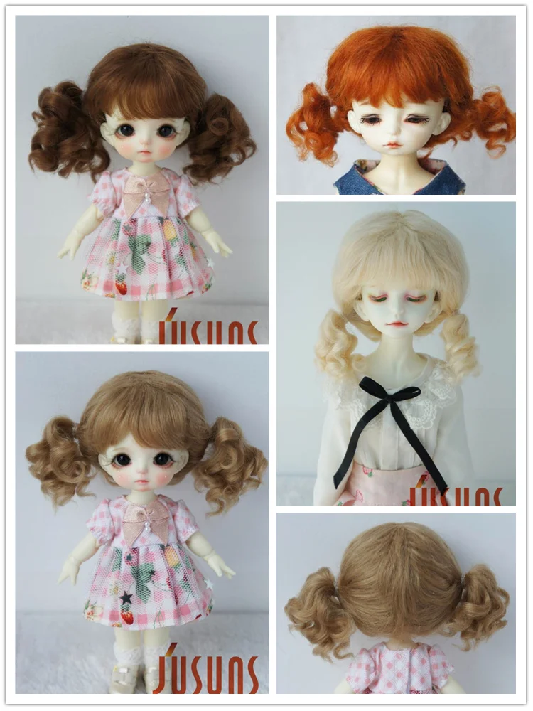 JD294 All Size Lovely Mohair BJD Wigs Soft Hair for  5-6inch 6-7inch 7-8inch 8-9inch 9-10inch OB11 YOSD MSD DOll Accessories