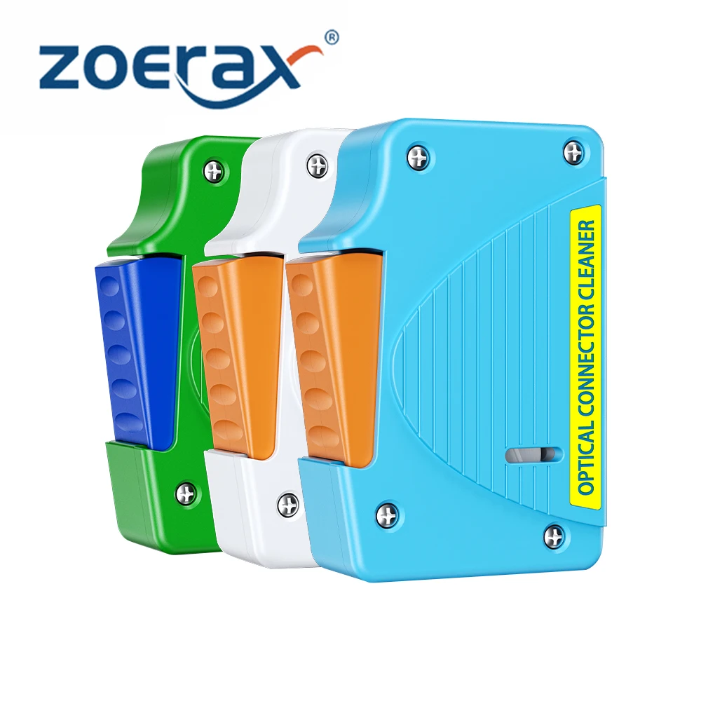 

ZoeRax Fiber End Face Cleaning Box Pigtail Cleaner for SC/ST/FC Cassette and Efficient Optic Fiber Wiping Tool