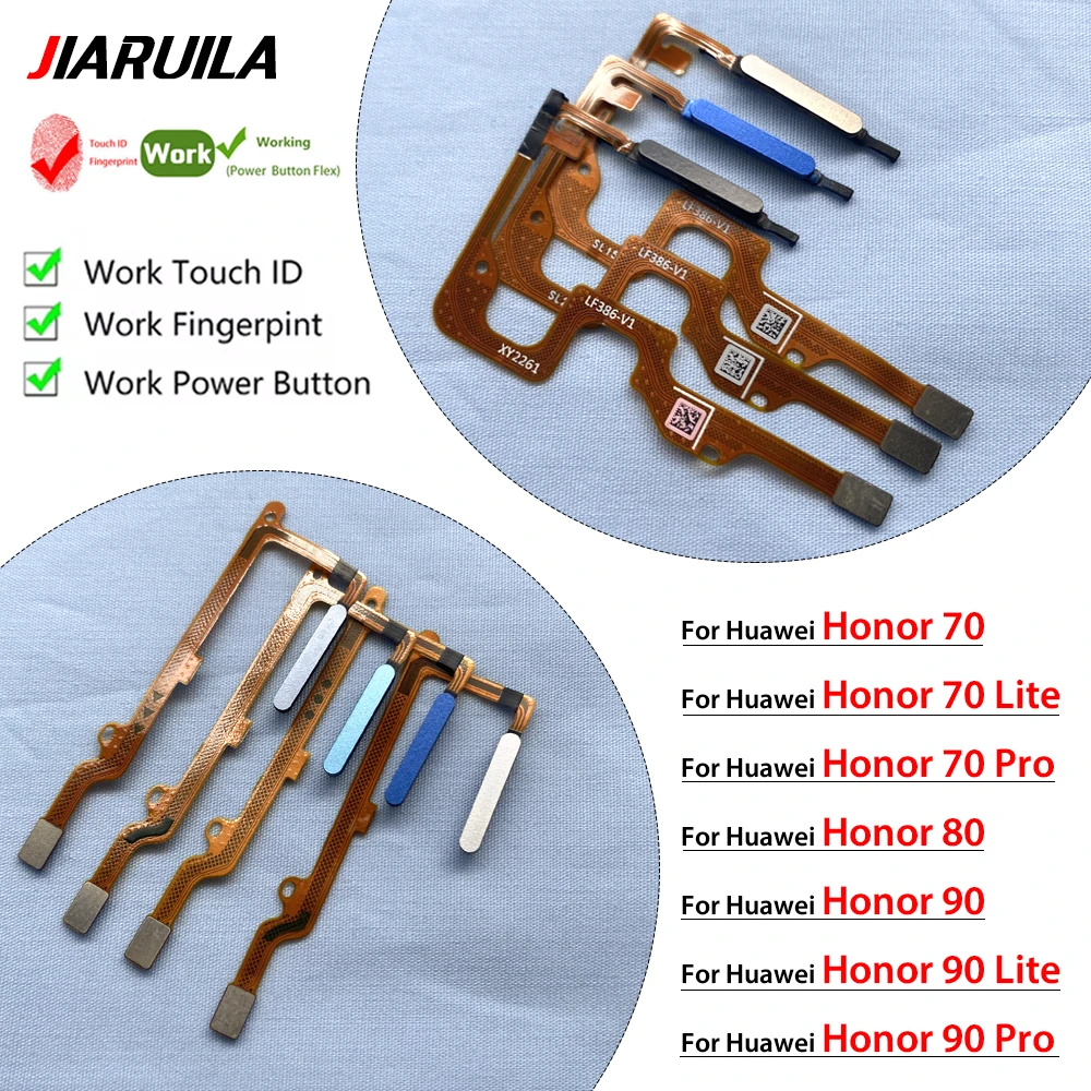 Fingerprint Sensor Scanner Touch ID Connect Motherboard home button Flex Cable For Huawei Honor 70/70 Lite/70 Pro/80/90/90 Lite