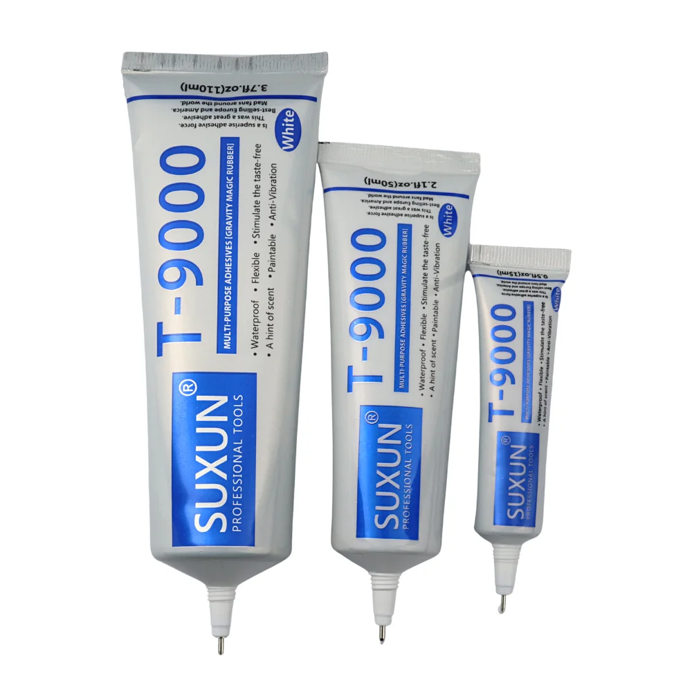 15ML 50ML 110ML SUXUN T9000 Glue Ivory Contact Phone Repair Adhesive Glass Plastic  Universal DIY Glue T-9000