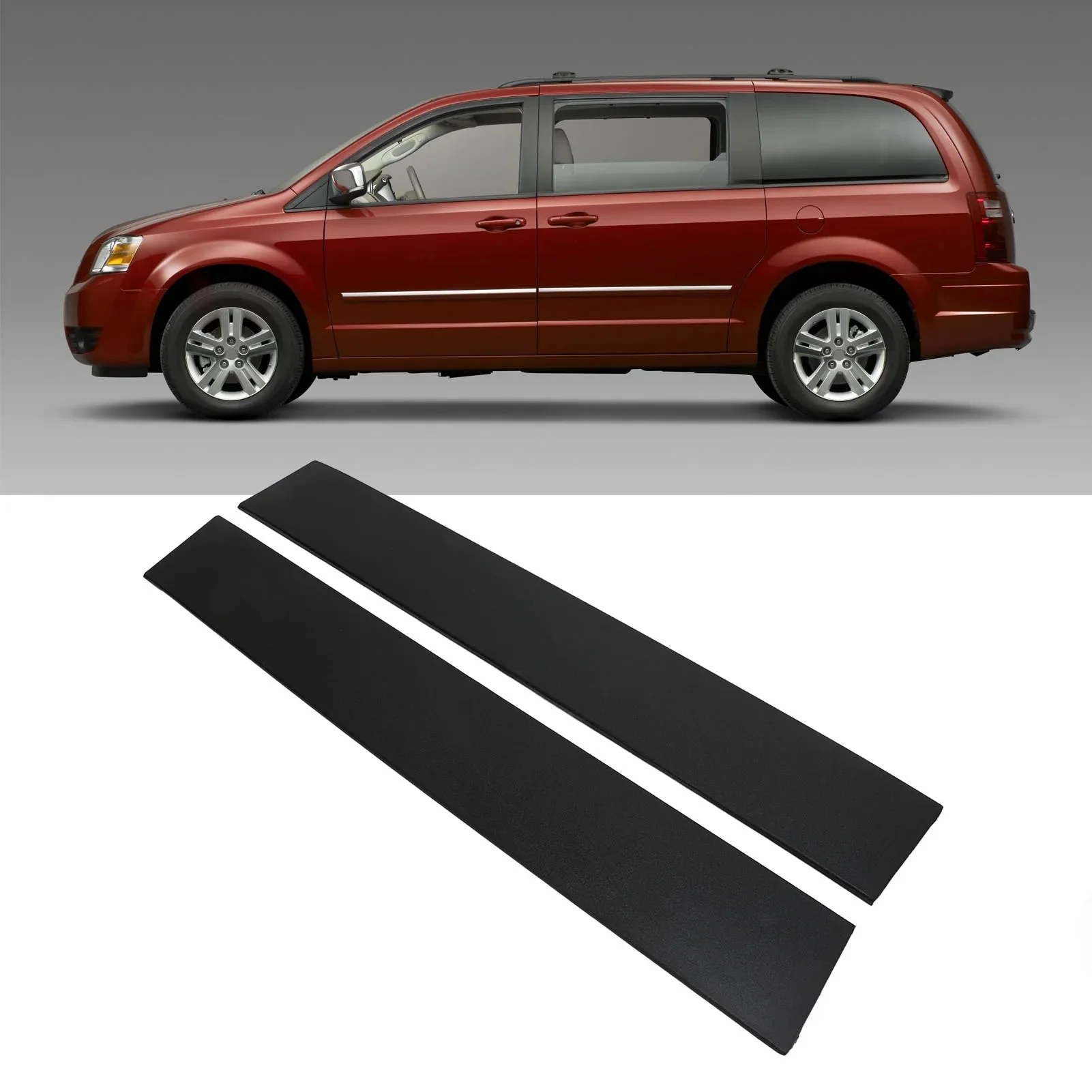 1 Paar Vordertür b Säulen verkleidung 5020665aa starker Schutz stilvolle b Säulen form verkleidung Ersatz für Dodge Grand Caravan