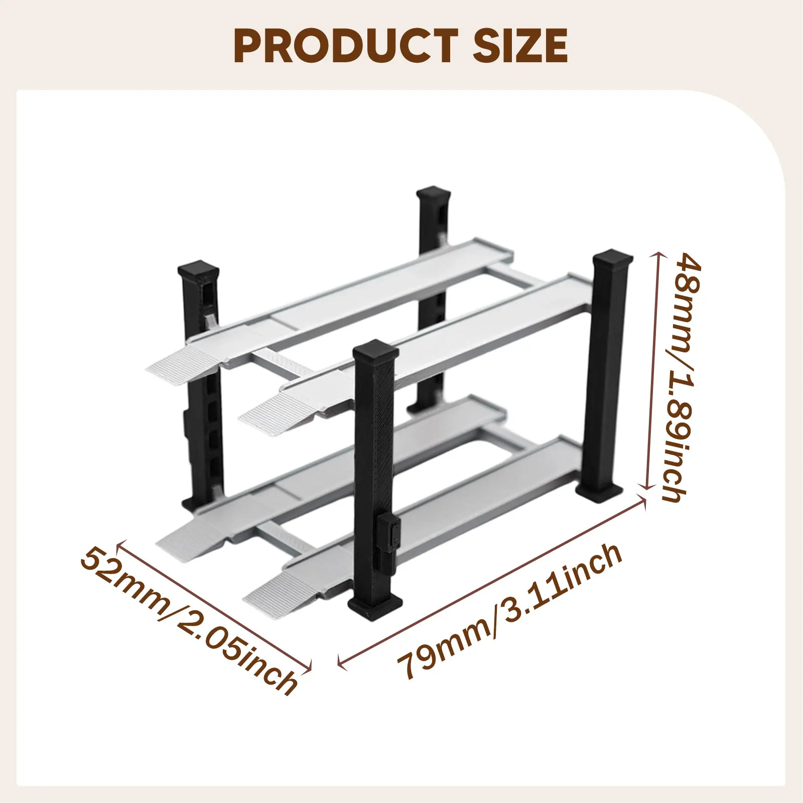 1/64 Schaal Legering Automodel Parkeerplaats Scène Vitrine Organisator Collectible Layout Multi-Spot Garage Speelgoedvoertuig Diorama