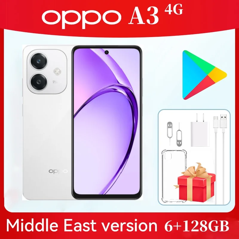 OPPO A3 Dual SIM Starlight White Starry Black 6GB RAM 128GB 4G - Middle East Version