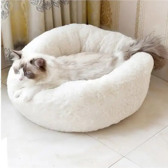 Cojín de felpa suave para gato, cama cómoda para perro, de alta calidad