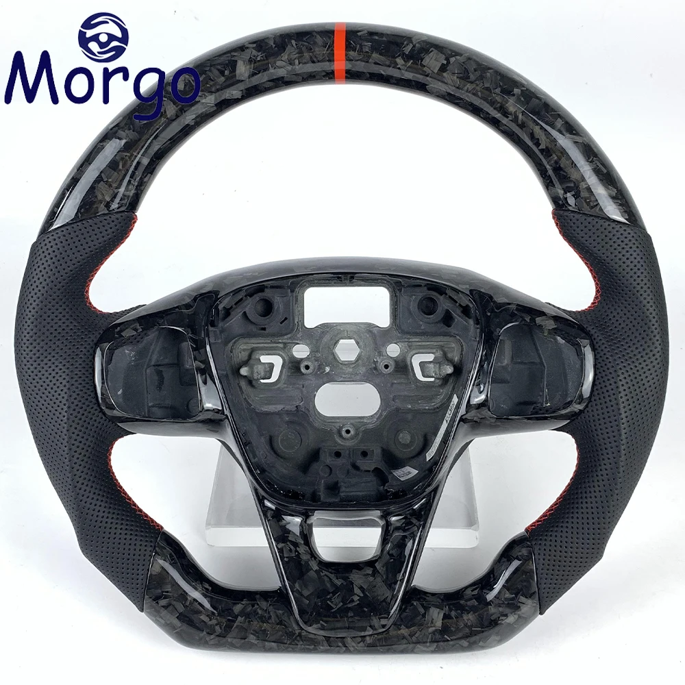 Forged Carbon Fiber Steering Wheel For Ford Focus MK4 MK8 2018 2019 2020 2021 2022 2023 Car Interior Accessories Customizable