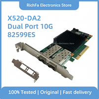 For Intel X520-DA2 E10G42BTDA SR2 82599ES Dual Optical Port 10G Gigabit Fiber Optic Network Card SFP+AOC