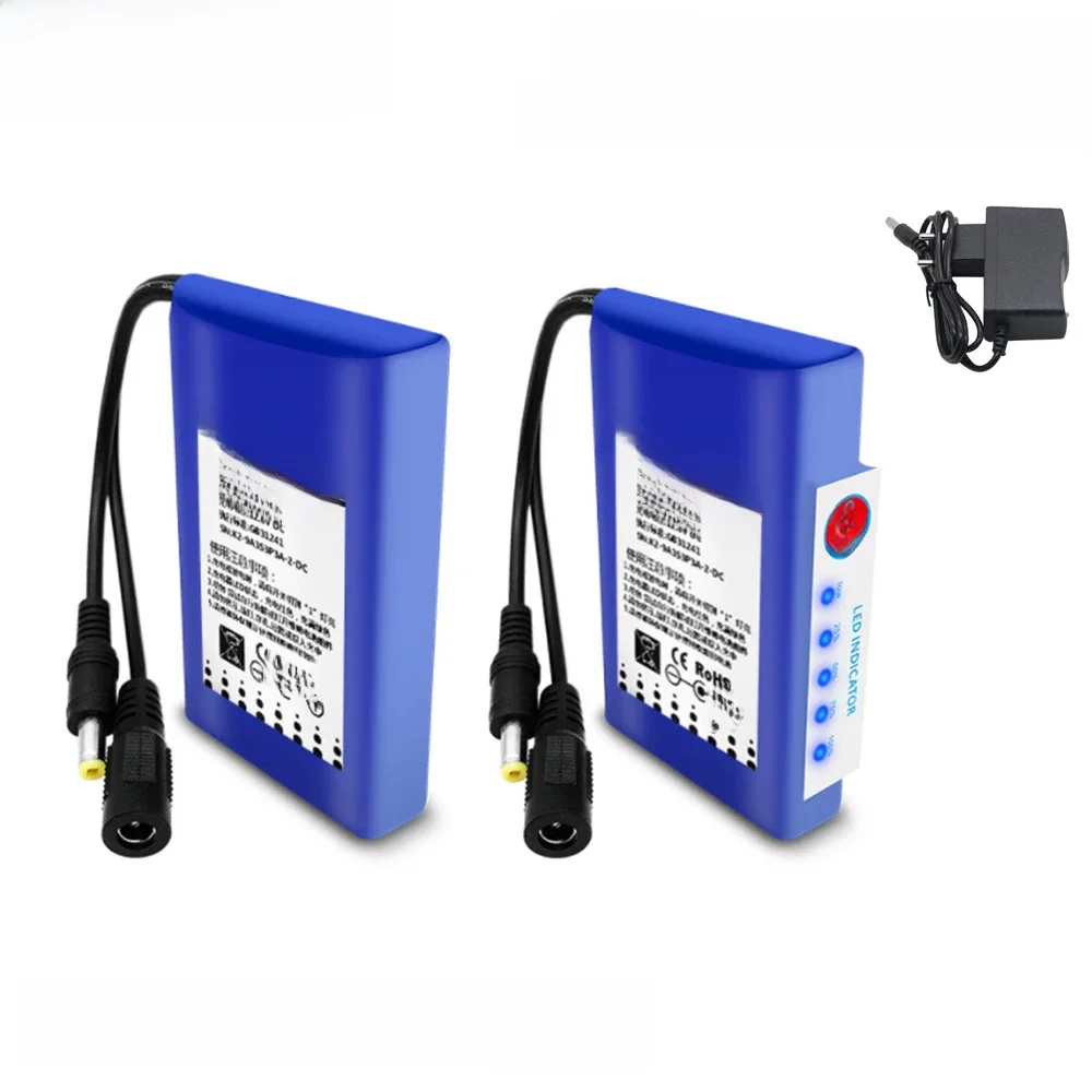 12V battery pack 12.8Ah Li polymer Rechargeable Lithium Ion battery  pack capacity DC 12.6V 12800mAh CCTV Cam Monitor speakers