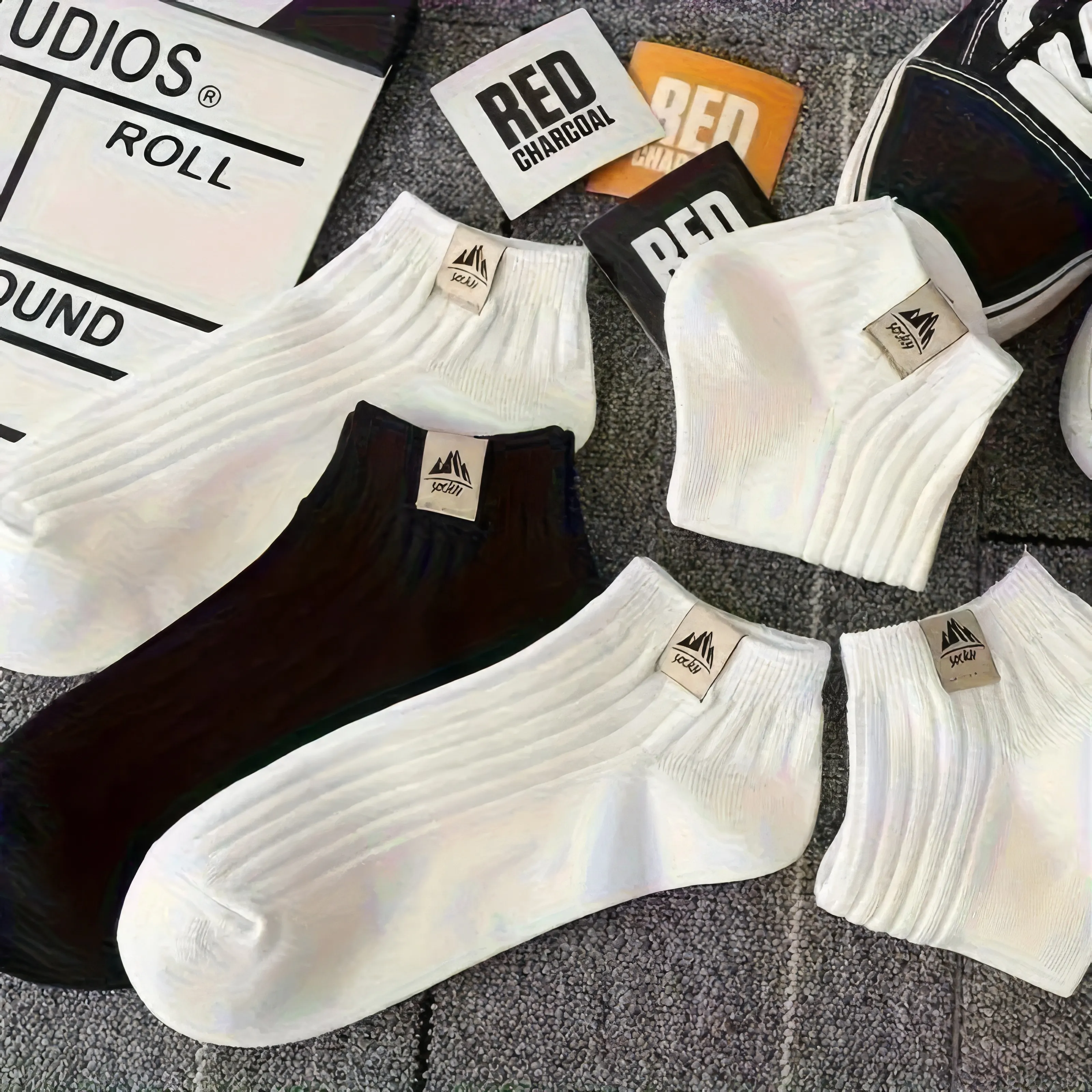 

5-Pack Solid Color Snow Mountain Socks - Ultra Comfortable & Versatile for Hiking, Trekking and Daily Wear