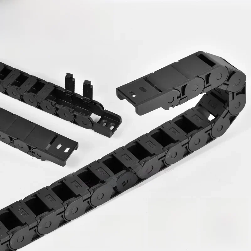 Startnow Plastikowe łańcuchy kablowe Półzamknięty łańcuch przeciągający z końcówkami do części obrabiarek CNC — zdjęcie 2