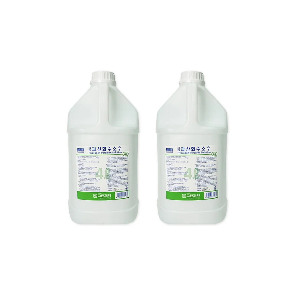 Green hydrogen peroxide water 4L X 2 pieces wound disinfection disinfection cleaning