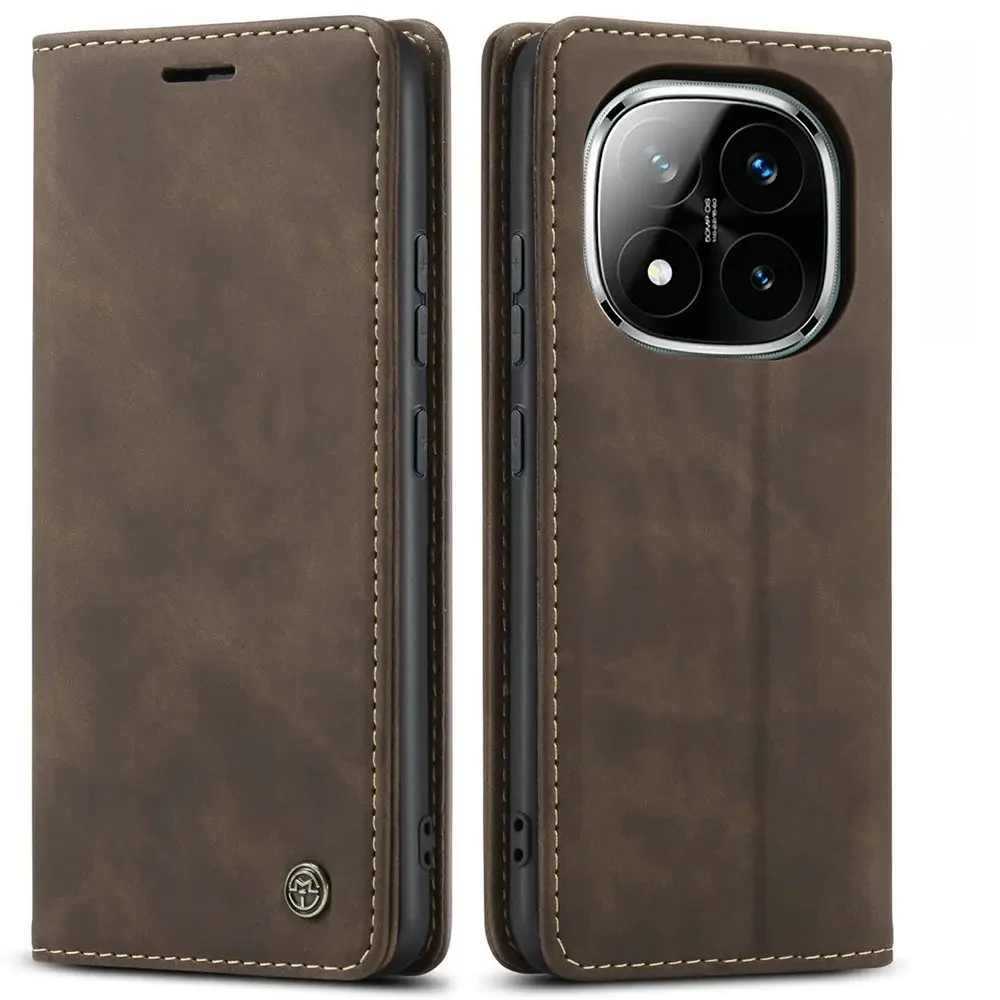 Luksusowe etui z magnesem, skórzane, z przegródkami na karty, typu book, do Xiaomi Redmi Note 15 14 Pro Plus 5G, futerał na telefon Mi Redmi Note14 14s 15 Pro + z klapką — zdjęcie produktu 7