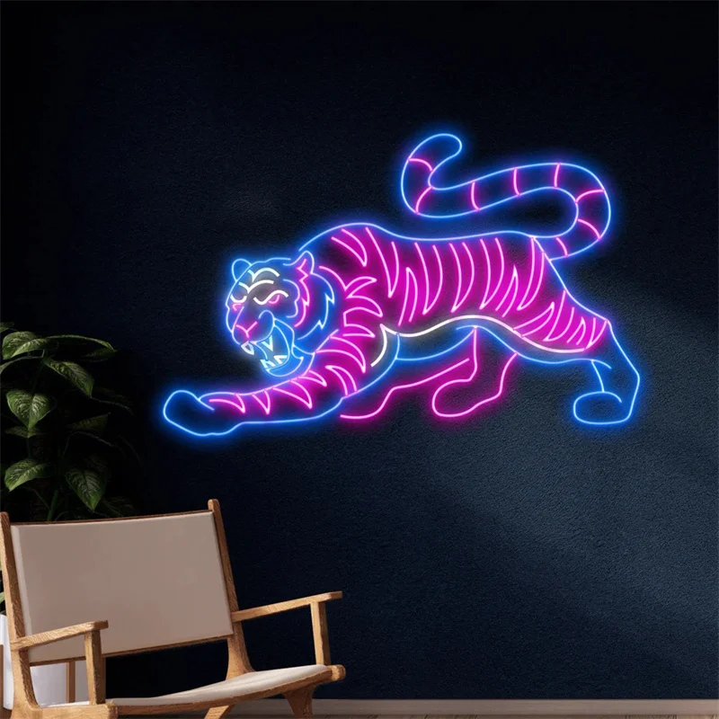 

Tiger Neon Light, Tiger Led Sign, Tiger Neon Sign, Tiger Led Light, Custom Animal Room Wall Art Decor, Personalized Gift