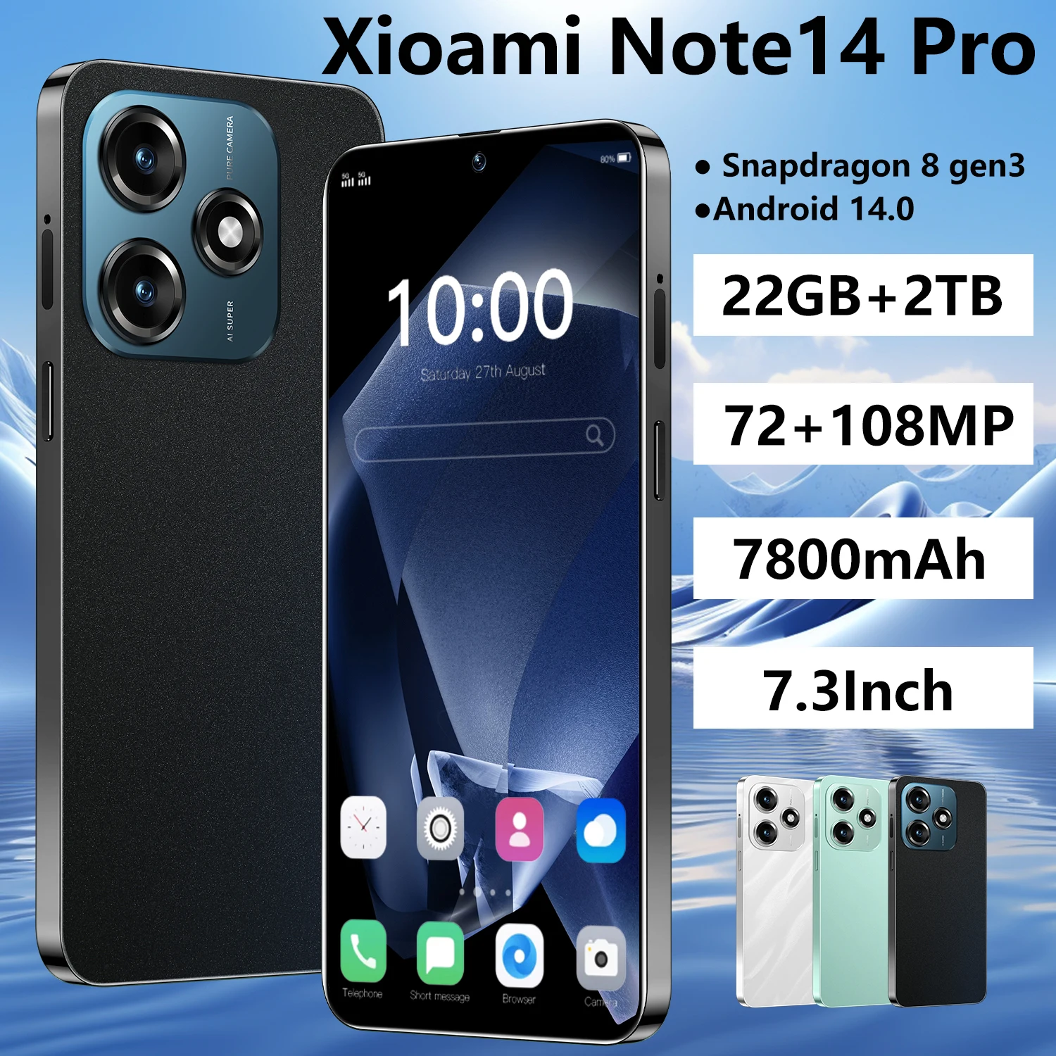Global Version Xiaomi Note14 Pro 5Gสมาร์ทโฟนQualcomm 8 Gen 2 144Hz AIจอแสดงผล 50MP Leicaกล้อง 50Wไร้สาย 120W HyperCharge