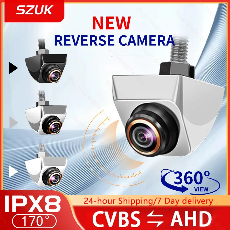 

Car Rear View Camera 1080P Full HD Reversing Image Camera Wide Angle Night Vision Fisheye Len 170° AHD CVBS Car Reversing Camera