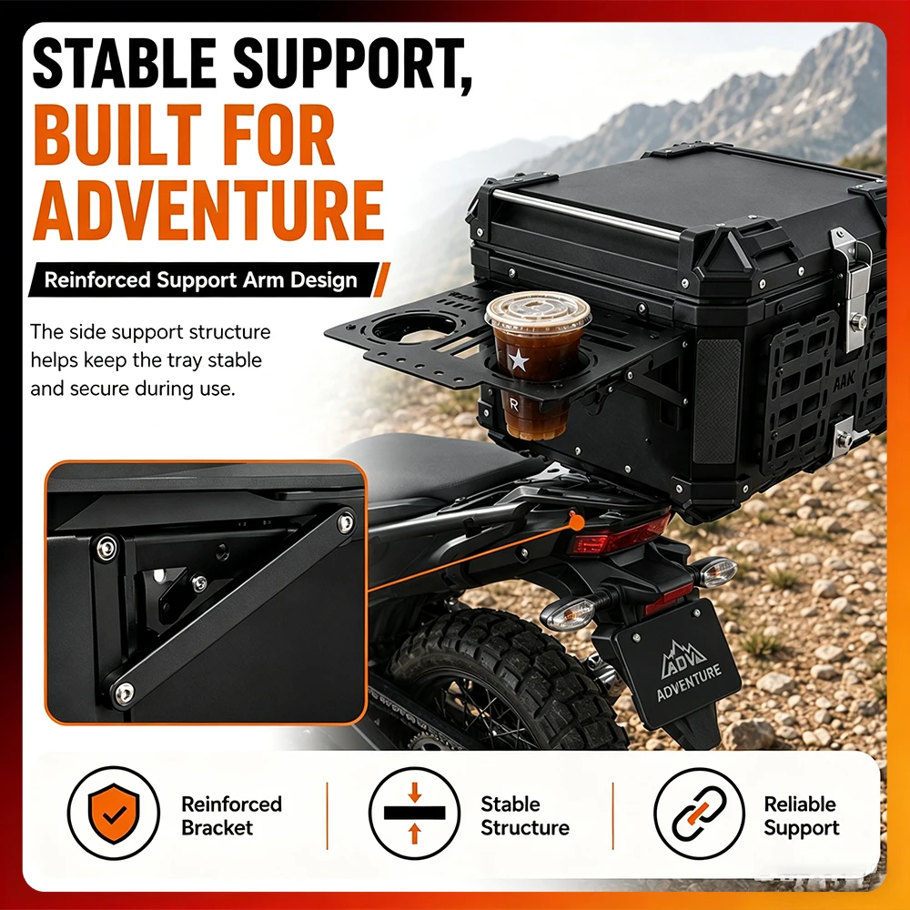 Folding Molle Panel Trunk Tail Box Multi functional tactical expansion panel Universal Motorcycle Side Panel Modular Organizer