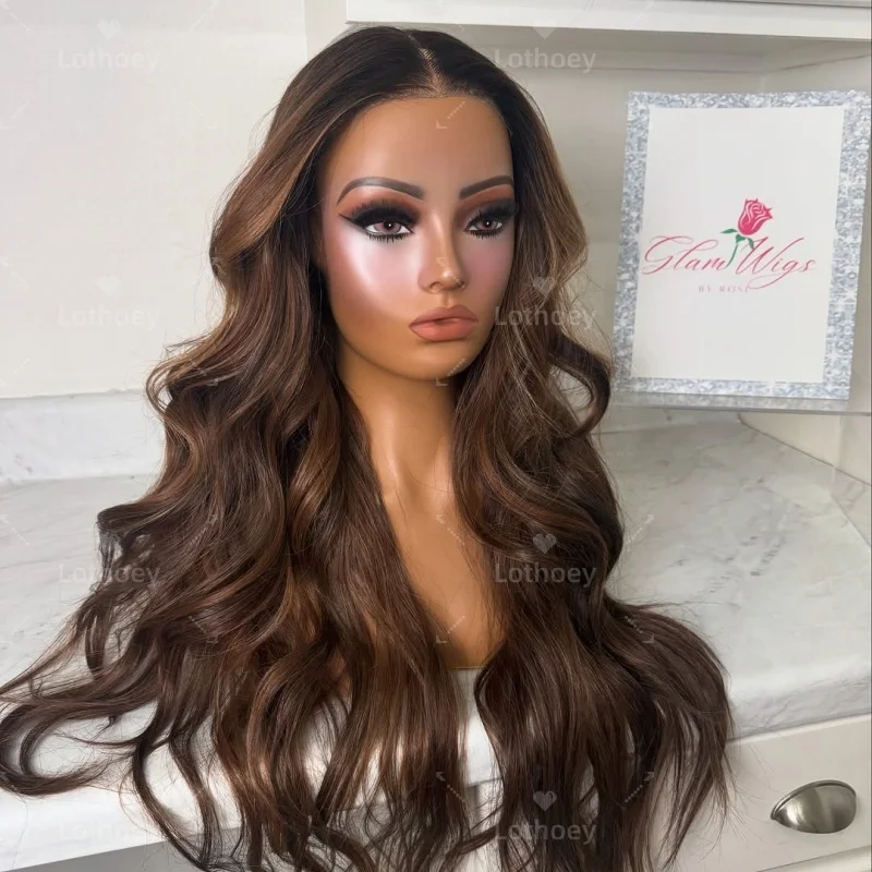 الشوكولاته براون شعر مستعار الدانتيل للنساء المحمر البني الملونة 13x4 الجسم موجة الدانتيل الجبهة الباروكات شعر الإنسان غلويليس شعر مستعار ارتداء