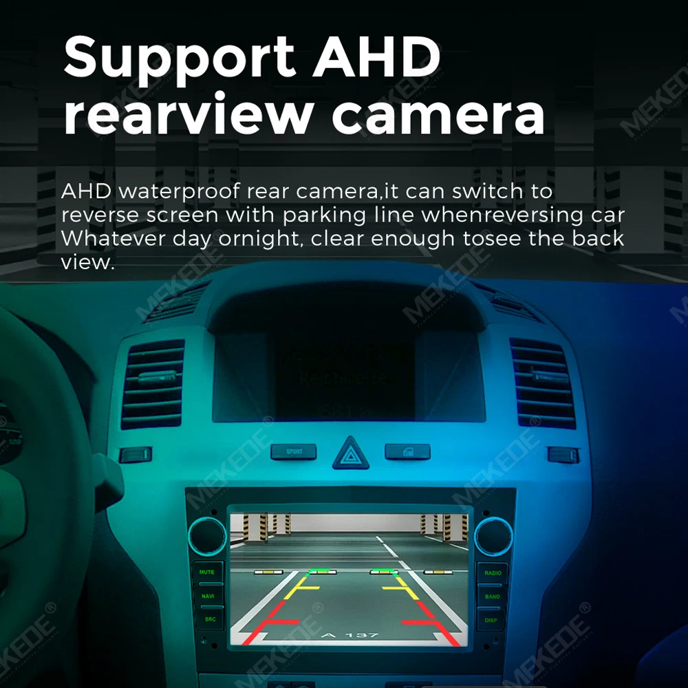 MEKEDE UE Stock 2DIN 7 Pulgadas Radio para Coche Linux con CarPlay Inalámbrico y Android Auto, Reproductor Multimedia con Pantalla Táctil, Autorradio Estéreo para Opel Astra H G J Zafira B Corsa C D Antara Vectra Vivaro, Bluetooth, FM, AM, RDS, USB, Cámara Trasera AHD, Control desde el Volante 5