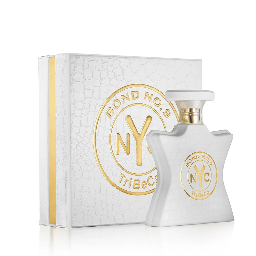 Bond No.9 Tribeca Unisex Eau De Parfum 100ml Gourmand Woody Scent Cacao Hazelnut Jasmine Cedar Caramel Ambroxan Moss Luxury Star Bottle Gift Box for Men Women