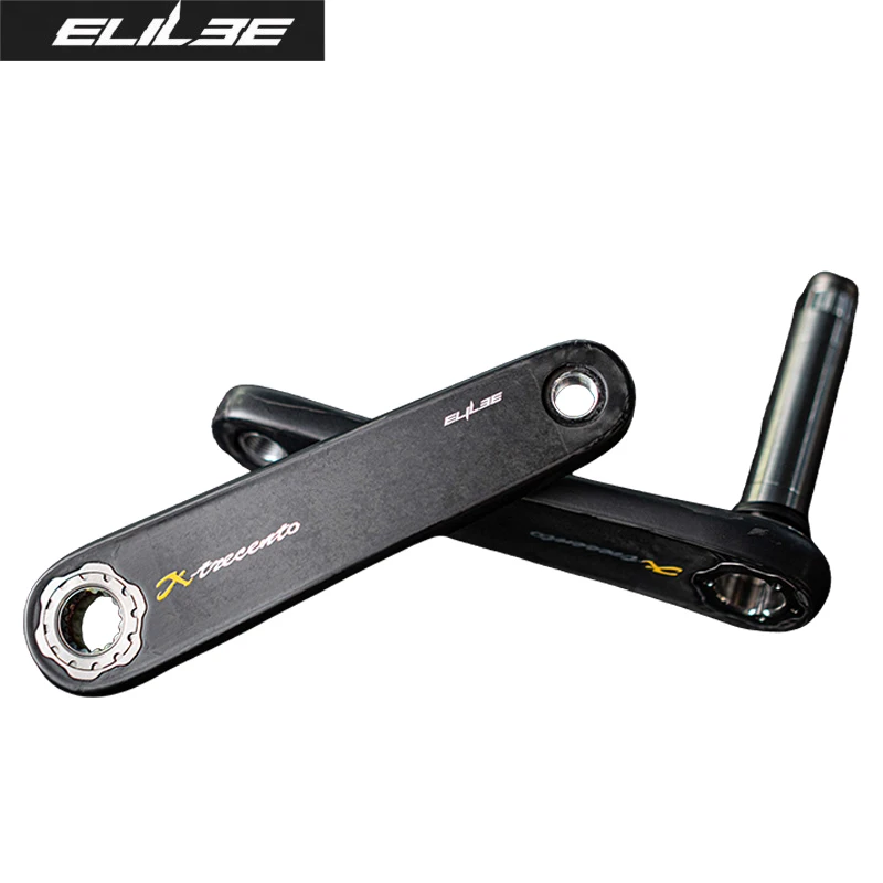 AliExpress NONE ELILEE XXE X-trecento New X285 Road Bike Crankset 24mm Titanium Axle Carbon Crank Compatible with SIGEYI Power Meter