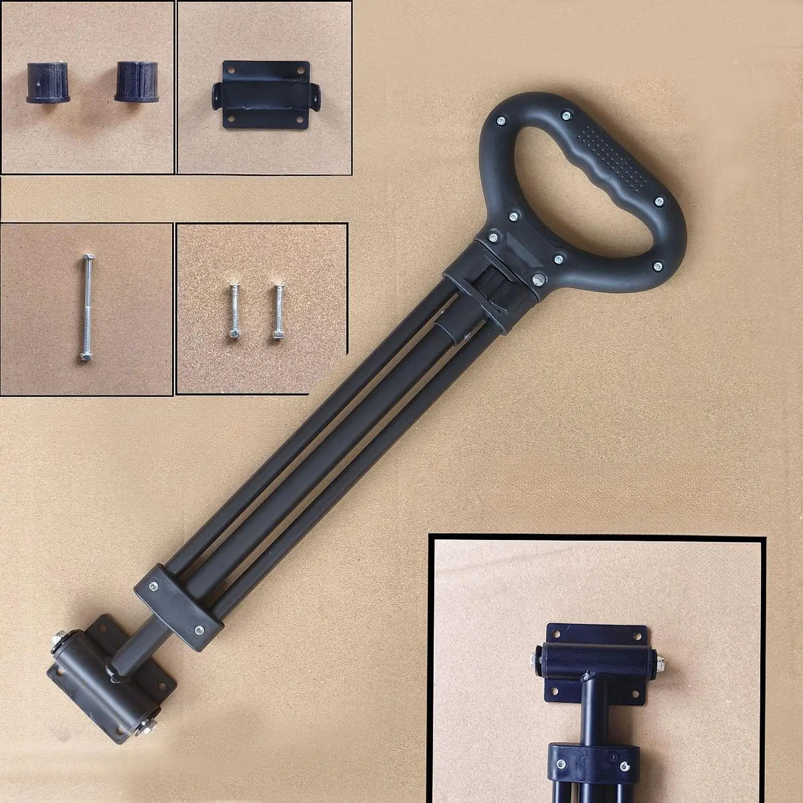 

Telescopic Pull Handle Replacement Adjustable For Foldable Wagon Cart Sturdy Shopping Folding Handle Trolley Lever Camping