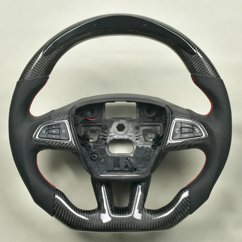 

Carbon Fiber Steering Wheel For Ford Focus MK3 MK4 ST RS Car Interior Automobile Customized LED