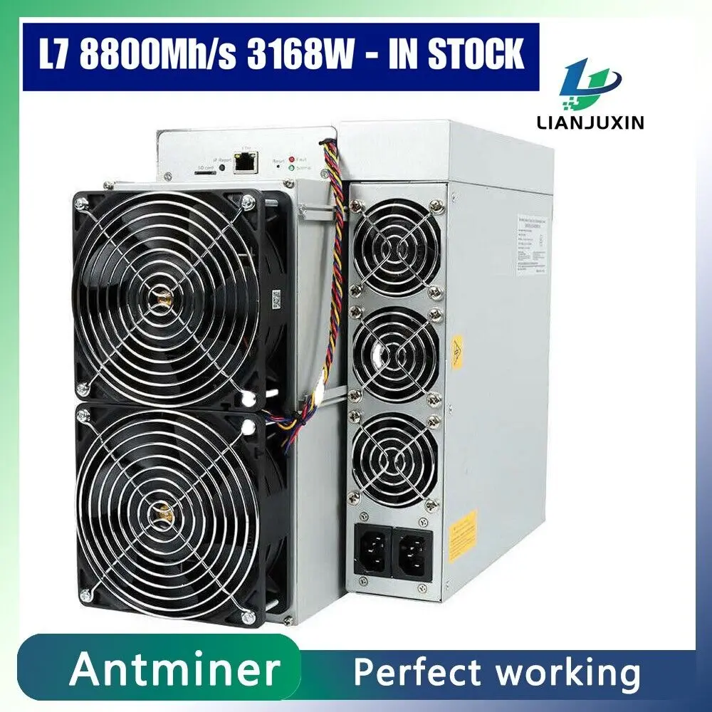 AM BUY 2 GET 1 FREE Bitmain Antminer L7 8800Mh/s 3168W LTC & DOGE Miner Crypto ASIC Mining Mechine