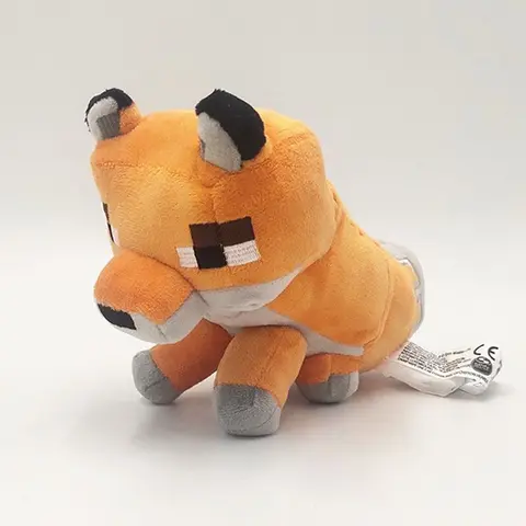 Ny stil 23 cm MC Foxes plyschleksaker spel baby rävar plysch mjuka gosedjur leksaker docka för barn barnpresenter 8 best sales Rävplysch - №2