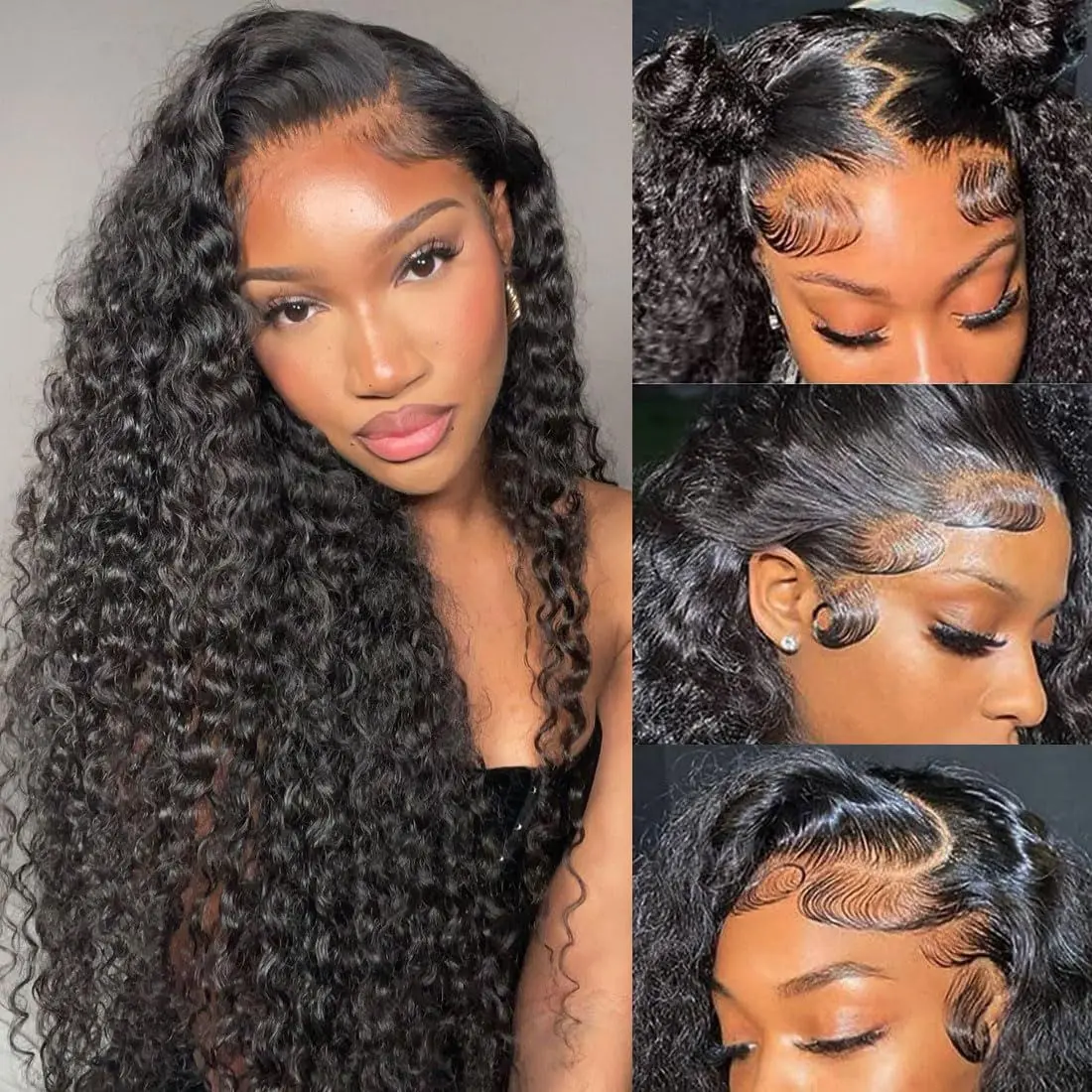 30 Inch Water Wave Lace Front Wig Human Hair 13x4 Hd human hair lace frontal wig 180% Density Pre Plucked wigs human hair