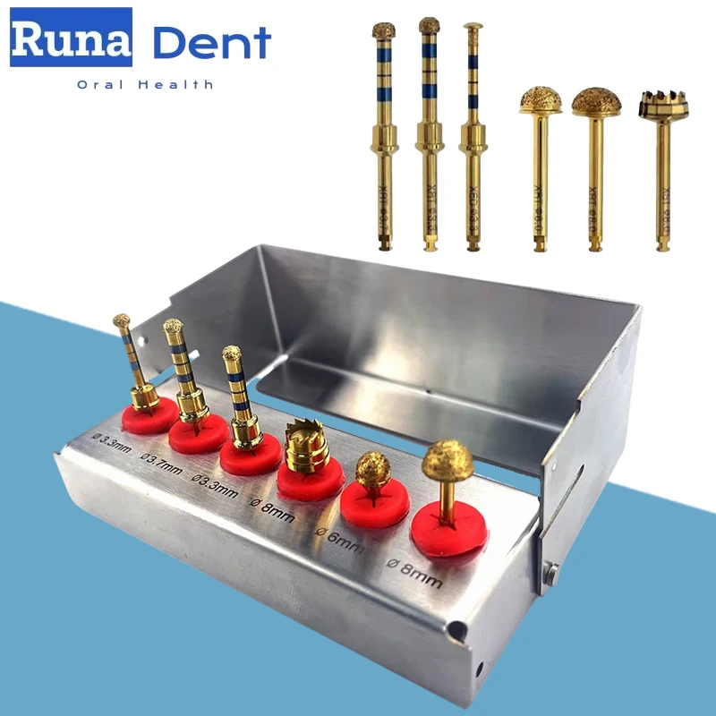 

Dental Implant Kit Golden Sinus Lift Membrane Diamond Drills Autoclavable Reusable Surgery Tools