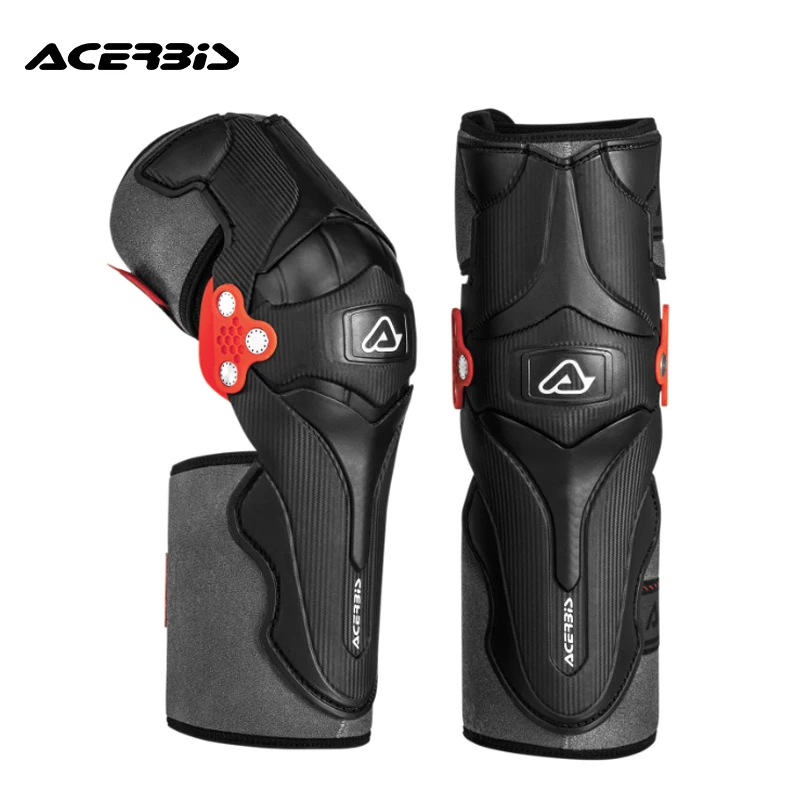 Italy Acerbis X-STRONG KNEE GUARD Motocross Knee Pads Level 2 Motocross MX Enduro Hinged Knee Guards