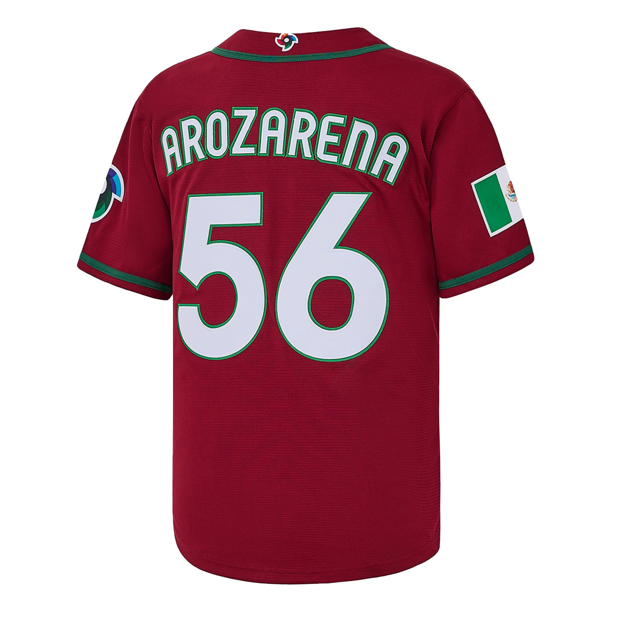 Men’s Mexico #56 Randy Arozarena Red Baseball Jersey World Baseball Classic Souvenir Jersey,Lettered Embroidered , Gift for Game Day
