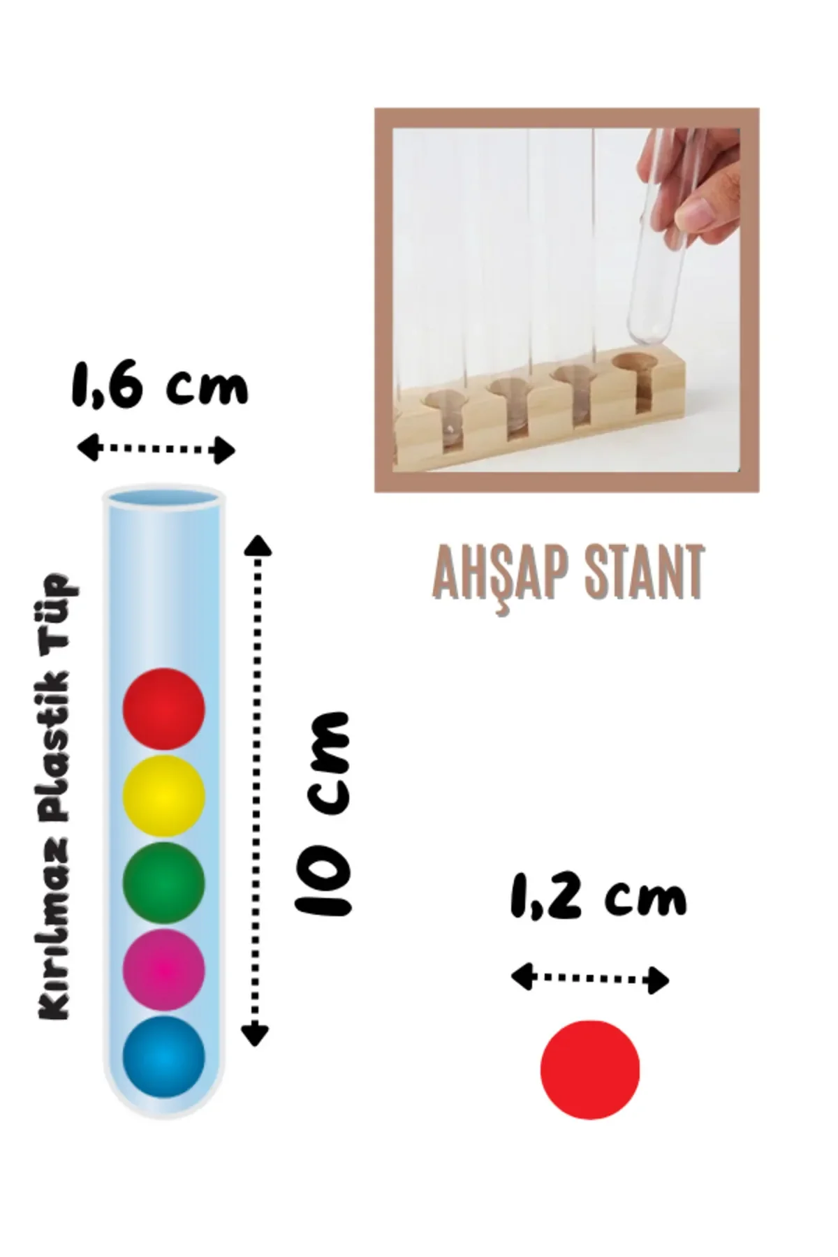 Tubos divertidos com suporte de madeira, desenvolvimento motor, percepção visual, hand eye skill box game